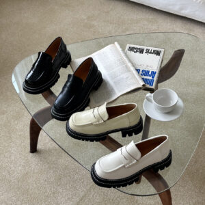 方頭厚底樂福鞋