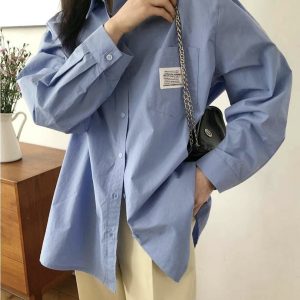 前口袋小標籤襯衫