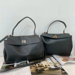 全真皮質感2way鎖扣包